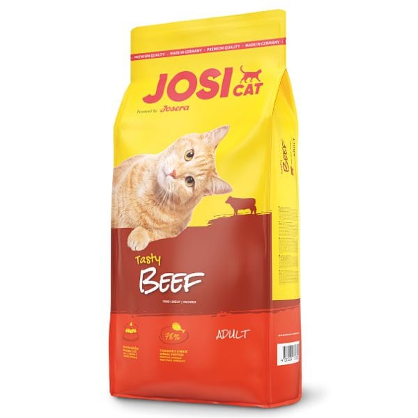 1655709649_josera-josicat-tasty-beef-sausa-bariba-kakiem-ar-liellopu-galu-10kg Josera JosiCat Tasty Beef сухой корм для взрослых кошек с говядиной, 18 кг — изображение 1