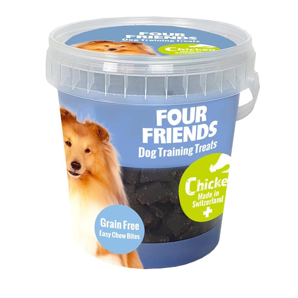 four-friends-godis-kyckling- Four Friends Training Treats Chicken дрессировочное лакомство для собак с курицей, 400 г — изображение 1